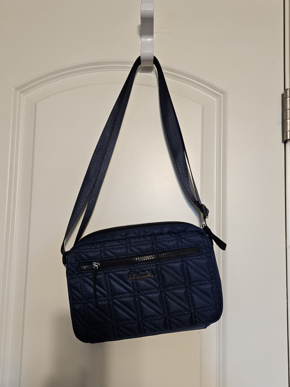 Nautica Quilted Navy Crossbody Bag